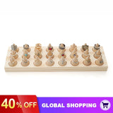 Wooden Cone Ring Organizer Jewelry Display