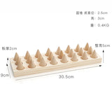 Wooden Cone Ring Organizer Jewelry Display