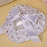 Rose Ring Pillow Box Wedding Holder Container Valentine Display