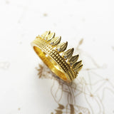 Vintage Ring Royalty Leaves Crown, Fine Jewelry For Women
