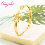 Brazil Plated Jewelry Set for Women - Bracelet Necklace Earrings Gift