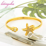 Brazil Plated Jewelry Set for Women - Bracelet Necklace Earrings Gift