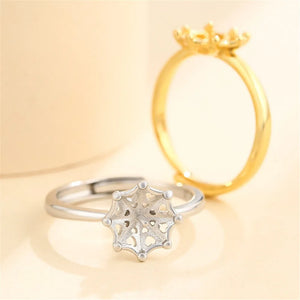 Adjustable 925 Silver Ring Base for 10mm-12mm Beads or Pearls