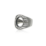 925 Silver Adjustable Ring Blank for 10x13mm Cabochons
