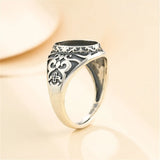 Thai Silver Antique Style Oval Cabochon Ring Setting