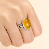 Adjustable Thai Silver Ring Base for 11x15mm Oval Cabochons SR0046