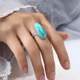 Thai Silver Adjustable Ring Base for 11x24mm Cabochons