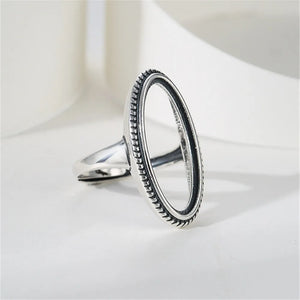 Thai Silver Adjustable Ring Base for 11x24mm Cabochons