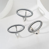Thai Silver Adjustable Ring Base for 11x24mm Cabochons