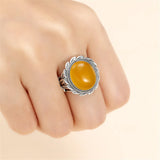 Adjustable Thai Silver Ring Setting for 12x14mm Oval Cabochons
