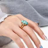 Oval Cabochon Ring Setting 925 Sterling Silver Adjustable Ring Blank