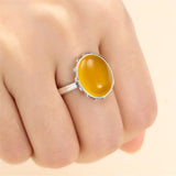 Thai Silver Adjustable Ring Base for 12x15mm Oval Cabochon