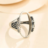 Antique Style Ring Blank Thai Sterling Silver Adjustable Ring Base SR0223