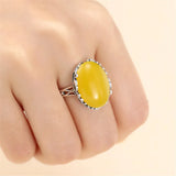 Thai Silver Adjustable Ring Base for 13x18mm Oval Cabochons
