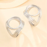 925 Silver Adjustable Ring Base for 14mm Round Cabochons SR0178