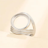925 Silver Adjustable Ring Base for 14mm Round Cabochons SR0178