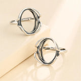 Thai Silver Oval Cabochon Ring Setting Adjustable Base