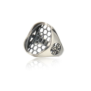 Thai Silver Adjustable Ring Setting for 15x20mm Cabochons