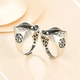 Thai Silver Adjustable Ring Setting for 15x20mm Cabochons