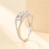 925 Silver Adjustable Ring Setting for 3mm Round Stones SR0158