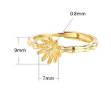 Adjustable Ring Base for 6-10mm Beads/Pearls 925 Silver SR0157