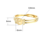 925 Silver Ring Base for 6-8mm Beads/Pearls