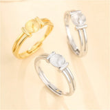 925 Silver Ring Base for 6-8mm Beads/Pearls