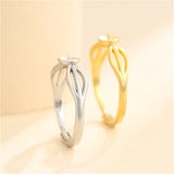 Adjustable Ring Base for 6mm Beads or Pearls Plated 925 Silver SR0130