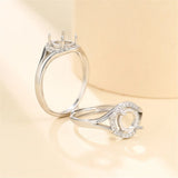 925 Silver Adjustable Ring Base for 6mm Cabochons