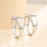 925 Silver Zircon Adjustable Ring Base for 7x14mm Cabochons