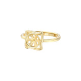 Plated 925 Silver Ring Blank Adjustable Ring Base SR0123
