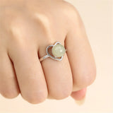 925 Silver Adjustable Ring Base for 8-10mm Beads or Pearls