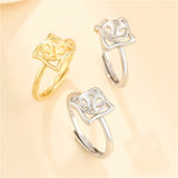 Plated 925 Silver Ring Blank Adjustable Ring Base SR0123