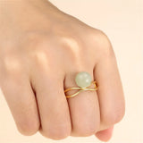 925 Silver Adjustable Ring Base for 8-10mm Beads/Pearls SR0111