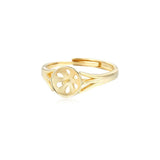 Adjustable 925 Silver Ring Setting for 8-10mm Beads or Pearls