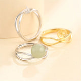925 Silver Adjustable Ring Base for 8-10mm Beads/Pearls SR0111