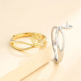 925 Silver Adjustable Ring Base for 8-10mm Beads/Pearls SR0111