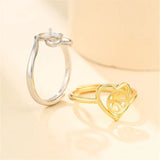 925 Silver Adjustable Ring Base for 8-10mm Beads or Pearls