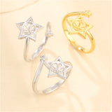 Adjustable Star Shape 925 Silver Ring Base for 8mm-10mm Beads or Pearls