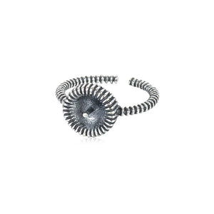 Adjustable Thai Silver Ring Base for 8mm-12mm Beads