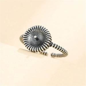 Adjustable Thai Silver Ring Base for 8mm-12mm Beads