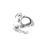 Scorpion Shape Ring Blank Thai Silver Adjustable Base SR0278
