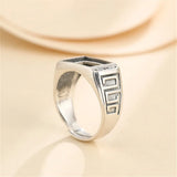 Thai Silver Adjustable Ring Base for 9x12mm Cabochons SR0040