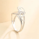 925 Silver Teardrop Cabochon Ring Setting Adjustable Ring Blank SR0262