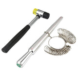 Steel Ring Sizing Mandrel & Hammering Kit for Jewelry Crafting