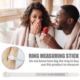 Ring Sizer Measure With Magnifier Finger Gauge Tester Finger Coil