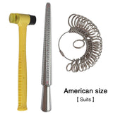 Ring Sizer Measurement Tool Set - Measure Finger Size DIY Hammer