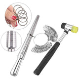 Ring Sizer Tool Set, Aluminum Mandrel & Finger Gauges