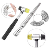 Ring Sizer Tool Set, Aluminum Mandrel & Finger Gauges