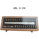 Ring Sizer Set Metal Ring Mandrel Steel Ring Gauge Kit Jewelers Tools US 0-13